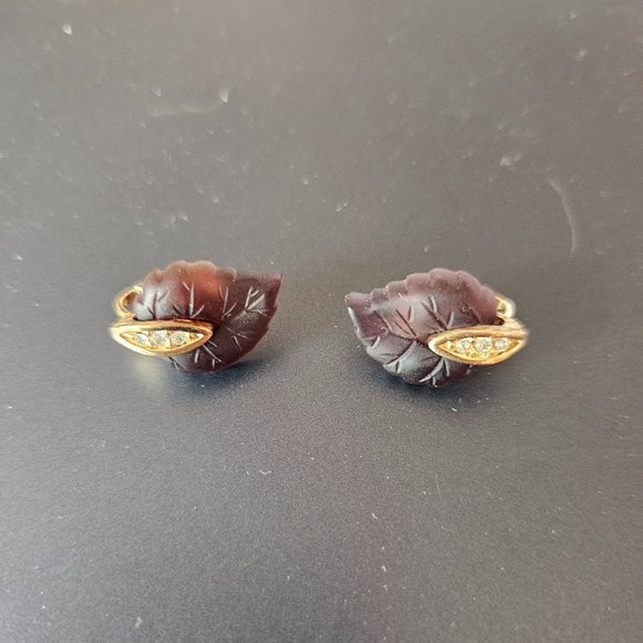 Givenchy Lucite Clip On Earrings - Picture 1 of 3